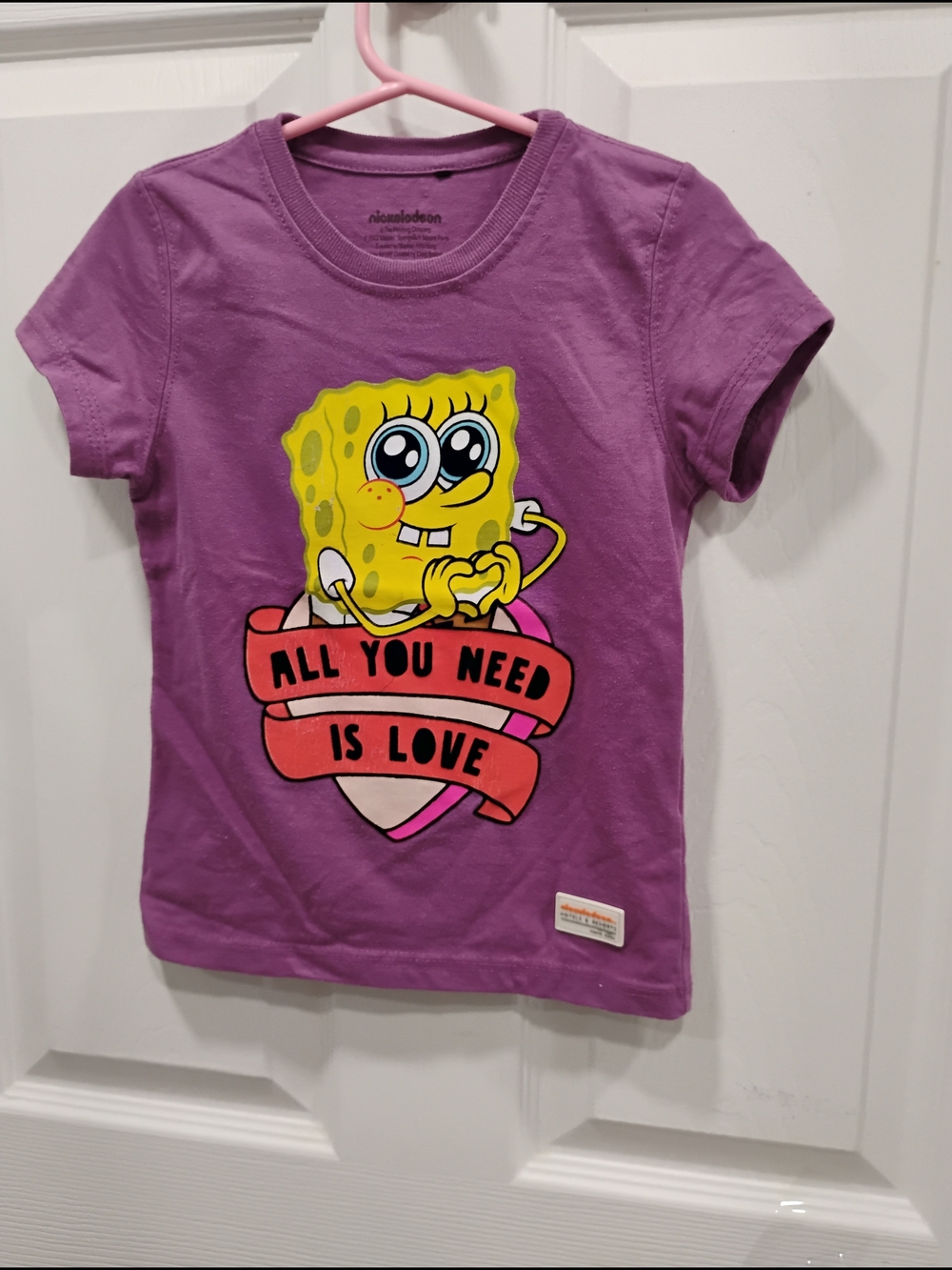 🩷3/$21... Nickelodeon SpongeBob Purple T.